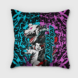Подушка квадратная Monokuma - fan art, цвет: 3D-принт
