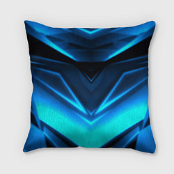 Подушка квадратная Geometry stripes неон, цвет: 3D-принт