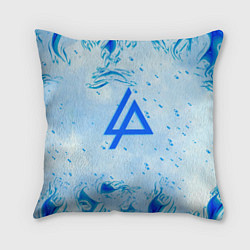 Подушка квадратная Linkin park холодный огонь бренд, цвет: 3D-принт
