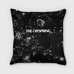 Подушка квадратная The Offspring black ice, цвет: 3D-принт