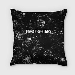 Подушка квадратная Foo Fighters black ice, цвет: 3D-принт