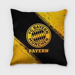 Подушка квадратная Bayern - gold gradient, цвет: 3D-принт