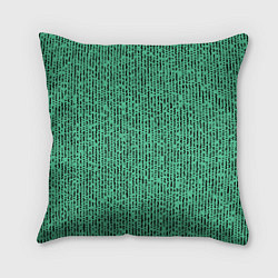 Подушка квадратная Мозаика нефритовый зелёный, цвет: 3D-принт