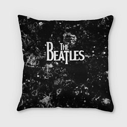 Подушка квадратная The Beatles black ice, цвет: 3D-принт