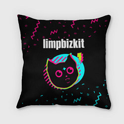 Подушка квадратная Limp Bizkit - rock star cat, цвет: 3D-принт