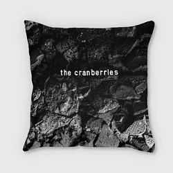 Подушка квадратная The Cranberries black graphite, цвет: 3D-принт