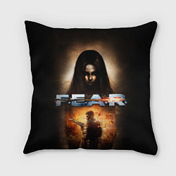 Подушка квадратная FEAR - project origin, цвет: 3D-принт