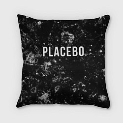 Подушка квадратная Placebo black ice, цвет: 3D-принт
