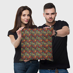 Подушка квадратная Золотые звездочки СССР, цвет: 3D-принт — фото 2