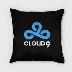 Подушка квадратная Cloud9 - esports logo, цвет: 3D-принт