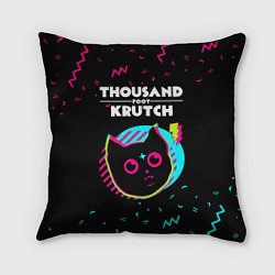Подушка квадратная Thousand Foot Krutch - rock star cat, цвет: 3D-принт
