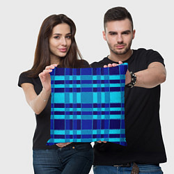 Подушка квадратная Полосный паттерн, цвет: 3D-принт — фото 2