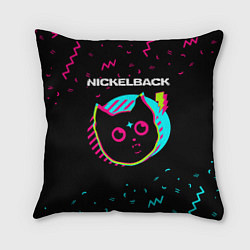 Подушка квадратная Nickelback - rock star cat, цвет: 3D-принт