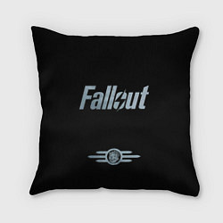 Подушка квадратная Fallout - Logo, цвет: 3D-принт