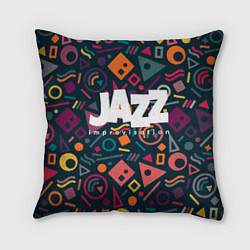 Подушка квадратная Jazz improvisation, цвет: 3D-принт