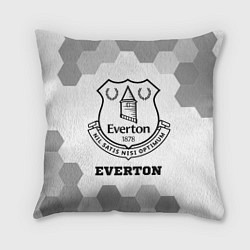 Подушка квадратная Everton sport на светлом фоне, цвет: 3D-принт