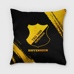 Подушка квадратная Hoffenheim - gold gradient, цвет: 3D-принт