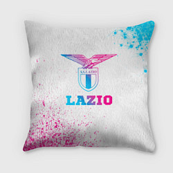 Подушка квадратная Lazio neon gradient style, цвет: 3D-принт