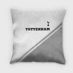 Подушка квадратная Tottenham sport на светлом фоне посередине, цвет: 3D-принт
