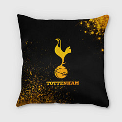 Подушка квадратная Tottenham - gold gradient, цвет: 3D-принт