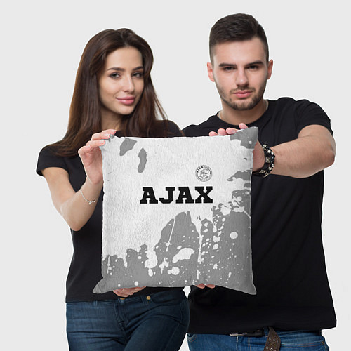 Подушка квадратная Ajax sport на светлом фоне посередине / 3D-принт – фото 3