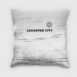 Подушка квадратная Leicester City sport на светлом фоне посередине, цвет: 3D-принт