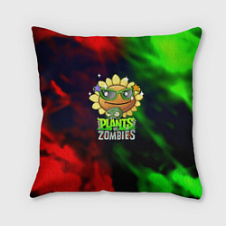 Подушка квадратная Plants vs zombies огненный градиент, цвет: 3D-принт
