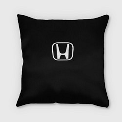 Подушка квадратная Honda white logo, цвет: 3D-принт