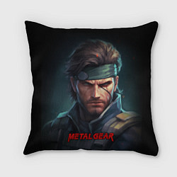 Подушка квадратная Веном Снейк из игры Metal gear, цвет: 3D-принт