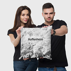 Подушка квадратная Hoffenheim white graphite, цвет: 3D-принт — фото 2