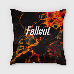 Подушка квадратная Fallout red lava