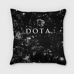 Подушка квадратная Dota black ice, цвет: 3D-принт