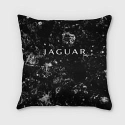 Подушка квадратная Jaguar black ice, цвет: 3D-принт