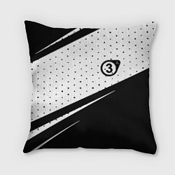 Подушка квадратная Half life pattern valve, цвет: 3D-принт