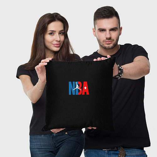 Подушка квадратная NBA sport / 3D-принт – фото 3