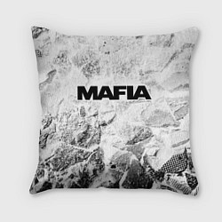 Подушка квадратная Mafia white graphite, цвет: 3D-принт