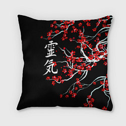 Подушка квадратная Цветы сакуры, цвет: 3D-принт