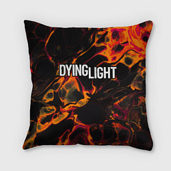 Подушка квадратная Dying Light red lava, цвет: 3D-принт