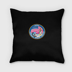 Подушка квадратная NASA usa logo, цвет: 3D-принт