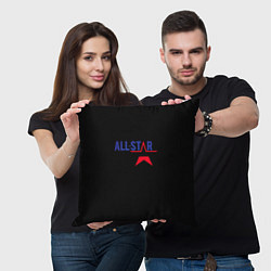 Подушка квадратная All stars logo, цвет: 3D-принт — фото 2