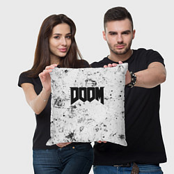 Подушка квадратная Doom dirty ice, цвет: 3D-принт — фото 2