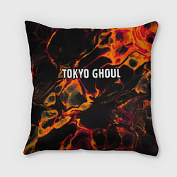 Подушка квадратная Tokyo Ghoul red lava, цвет: 3D-принт