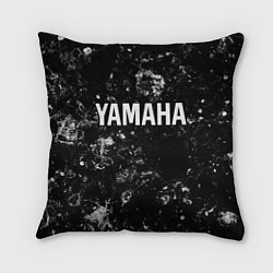 Подушка квадратная Yamaha black ice, цвет: 3D-принт