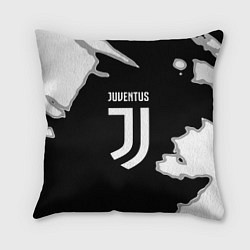 Подушка квадратная Juventus fc краски, цвет: 3D-принт