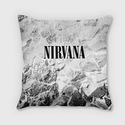 Подушка квадратная Nirvana white graphite