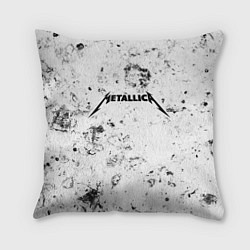 Подушка квадратная Metallica dirty ice, цвет: 3D-принт