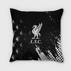 Подушка квадратная Liverpool краски фк, цвет: 3D-принт