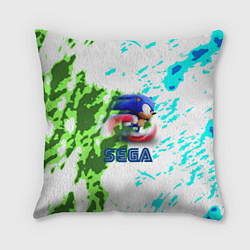 Подушка квадратная Sonic sega game, цвет: 3D-принт