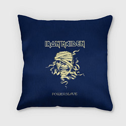 Подушка квадратная Iron Maiden powerslave rock, цвет: 3D-принт