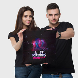 Подушка квадратная Герои Lost records bloom and rage, цвет: 3D-принт — фото 2